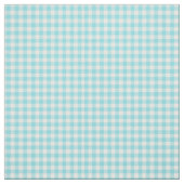 Aqua Blue en White Checkered Gingham Stof (Swatch)