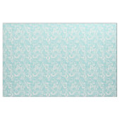 Aqua Blue en White Circles Abstracte stof 2 (Fat Quarter)