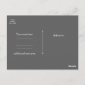 Aqua Blue en White Faux Gold Shimmer Lips Event Briefkaart (Achterkant)