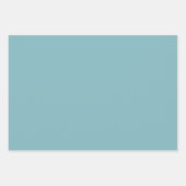 Aqua Blue en White Polka Dot and Stripe Inpakpapier Vel (Voorkant 3)