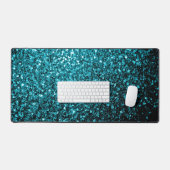 Aqua blue faux sparters bureaumat (Keyboard & Muis)