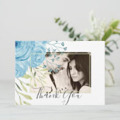 Aqua Blue Floral Wedding (Staand voorkant)