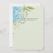 Aqua Blue Floral Wedding (Achterkant)