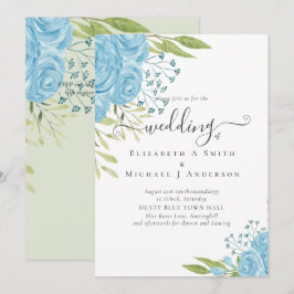 Aqua Blue Floral Wedding