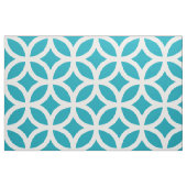 Aqua Blue Geometric Pattern Fabric Stof (Fat Quarter)