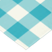 Aqua Blue Gingham / Buffalo Check Tablecloth Tafelkleed (Gekanteld)