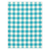 Aqua Blue Gingham / Buffalo Check Tablecloth Tafelkleed (Voorkant)