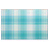 Aqua Blue Gingham Pattern Fabric Stof (Yard (91,4 cm))