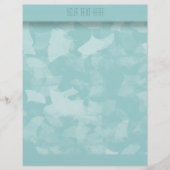 Aqua Blue Gingko laat flyer (Voorkant)