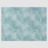 Aqua Blue Glam Leopard Print Tissuepapier (Voorkant)