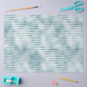 Aqua Blue Glam Stripes Tissuepapier (Craft)
