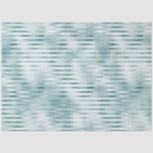 Aqua Blue Glam Stripes Tissuepapier