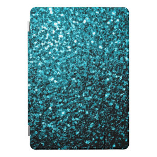 Aqua blue glanzend glitter iPad pro cover