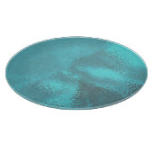 Aqua Blue Glass Snijplank (Hoek)
