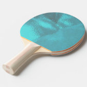 Aqua Blue Glass Tafeltennisbatje (Voorkant Gekanteld)
