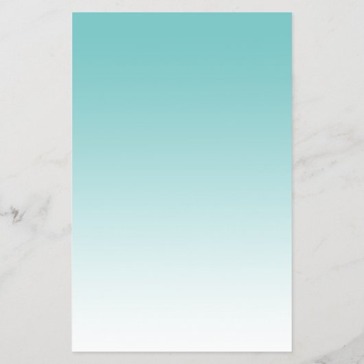 Aqua Blue Glitter Script Kop Party Menu (Achterkant)