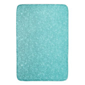 Aqua Blue Glitter Sparkle Girly Glam Mermaid Badmat (Voorkant Verticaal)