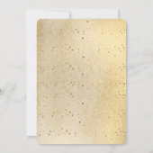 Aqua Blue Gold Glitter Confetti Animal Print Kaart (Achterkant)