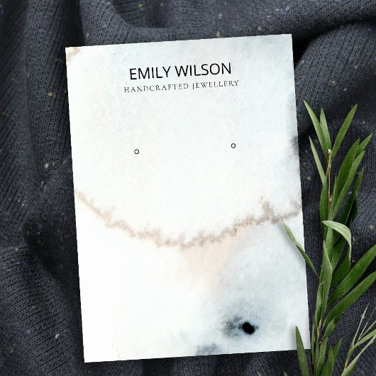 AQUA BLUE GOLD WATERVERF BRUSH EARNING DISPLAY VISITEKAARTJE