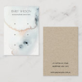 AQUA BLUE GOLD WATERVERF WAVES 3 VISITEKAARTJE (Voorkant / Achterkant)