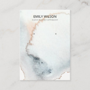 AQUA BLUE GOLD WATERVERF WAVES DIE DE BEELDSCHERM  VISITEKAARTJE