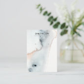 AQUA BLUE GOLD WATERVERF WAVES DIE ONTBREKEN VISITEKAARTJE (Staand voorkant)