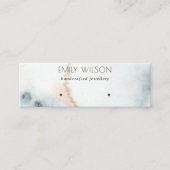 AQUA BLUE GOLD WATERVERF WAVES DIE WEERGEVEN MINI VISITEKAARTJE (Voorkant)