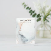 AQUA BLUE GOLD WATERVERF WAVES KETTING DISPLAY VISITEKAARTJE (Staand voorkant)