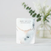 AQUA BLUE GOLD WATERVERF WAVES KETTING DISPLAY VISITEKAARTJE (Staand voorkant)