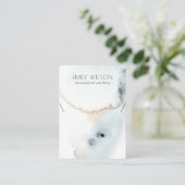 AQUA BLUE GOLD WATERVERF WAVES KETTING VISITEKAARTJE (Staand voorkant)