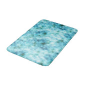 Aqua Blue Green Abstract Badmat (Gekanteld)