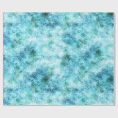 Aqua Blue Green Abstract Cadeaupapier (Vlak)