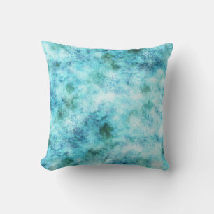 Aqua Blue Green Abstract Kussen