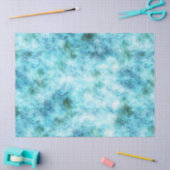 Aqua Blue Green Abstract Tissuepapier (Craft)