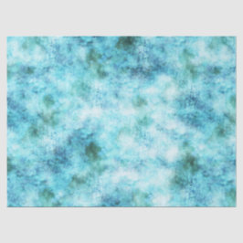 Aqua Blue Green Abstract Tissuepapier