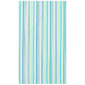 Aqua Blue Green Beach-kleurenstripes Tafelkleed (Voorkant)