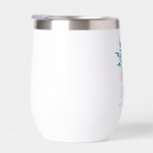 Aqua Blue Green Waterverf Floral Vrijgezellenfeest (Rechts)