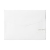 AQUA BLUE GREEN WATERVERF FOLIAGE OLIVE MONOGRAM ADRESLABEL WIKKEL (Achterkant)