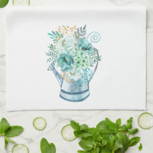 Aqua Blue Hydrangea Watering Theedoek