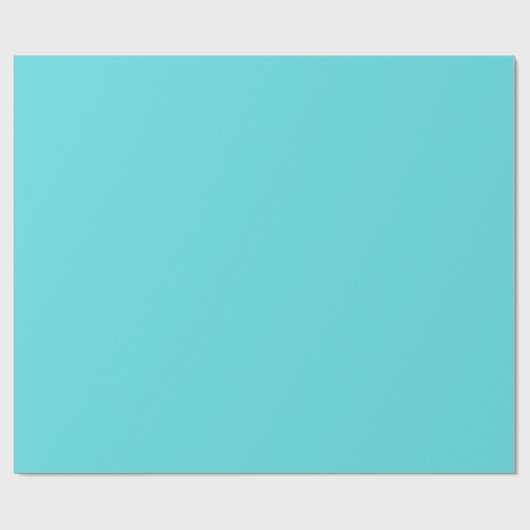 Aqua Blue Iking Kerstmis Cadeaupapier (Vlak)