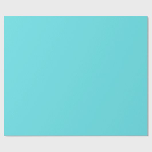 Aqua Blue Iking Kerstmis Cadeaupapier (Vlak)