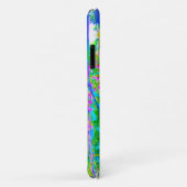 Aqua Blue Impressionistic Garden Landschap Case-Mate iPhone Case (Achterkant/rechts)