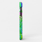 Aqua Blue Impressionistic Garden Landschap Case-Mate iPhone Case (Achterkant/links)