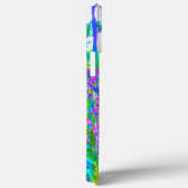 Aqua Blue Impressionistic Garden Landschap Case-Mate iPhone Case (Achterkant / Rechts)