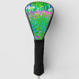 Aqua Blue Impressionistic Garden Landschap Golfheadcover
