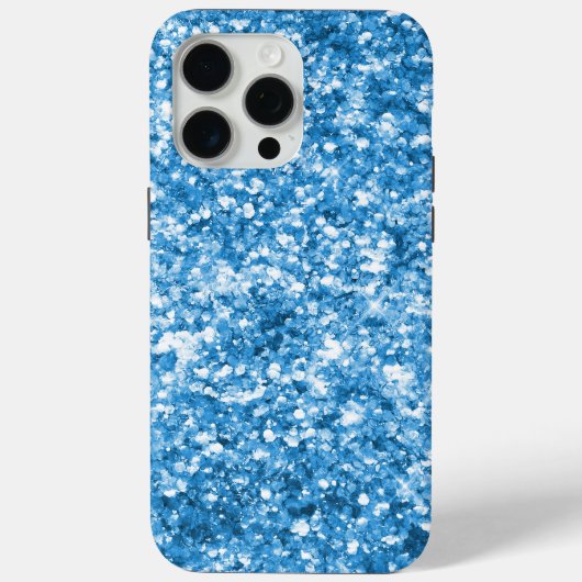 Aqua Blue Jewel Glitter Case-Mate iPhone Case (Achterkant)
