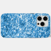 Aqua Blue Jewel Glitter Case-Mate iPhone Case (Achterkant (horizontaal))