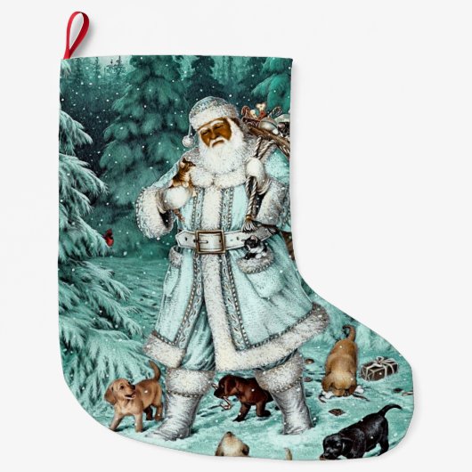  Aqua Blue-kerststaart Grote Kerstsok (Voorkant)