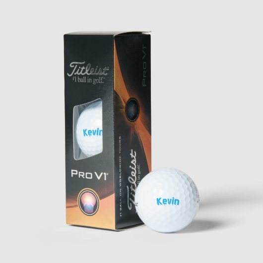 Aqua Blue Kevin Naam, Golfballen (Verpakking)