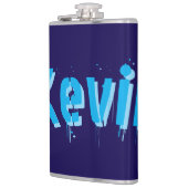 Aqua Blue Kevin Naam, Heupfles (Links)